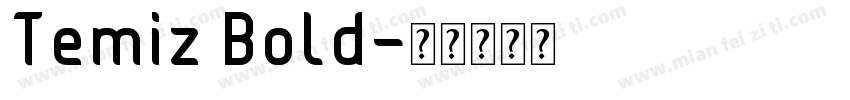 Temiz Bold字体转换